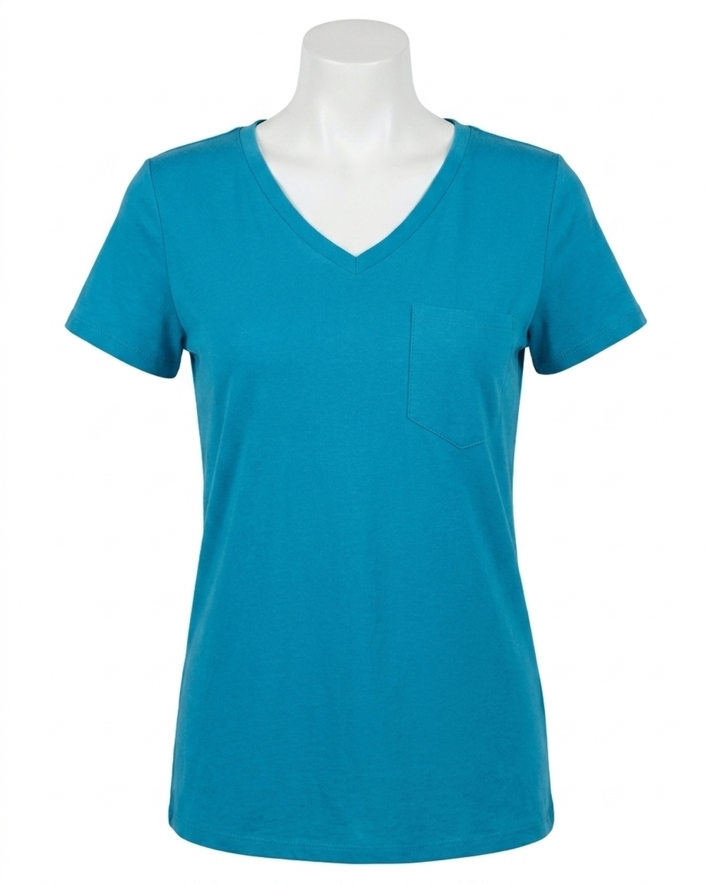 NEW GRACE AND LACE true fit perfect pocket tee in teal